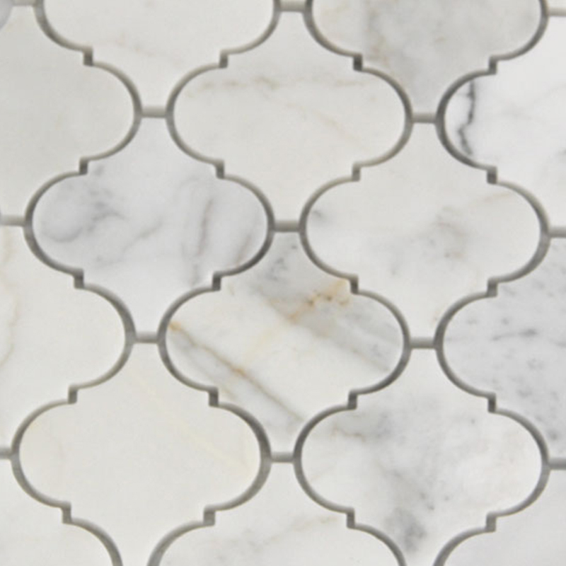 MST-10 Lantern Shape Mosaic White Bianco Carrara