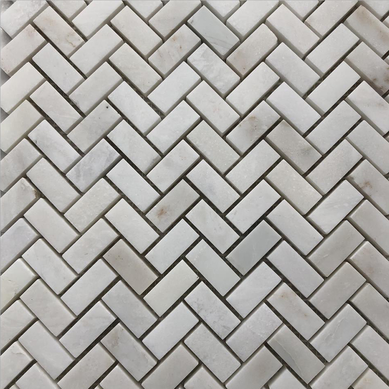 MST-7 Herringbone Mosaic Oriental White